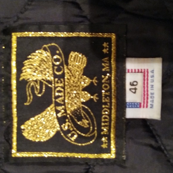 Men's Black Leather Motorcycle Jacket - Size 46 Mint Condition - Picture 5 of 5